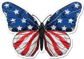 Tactical Gear Junkie American Flag Butterfly 4 Inch Sticker
