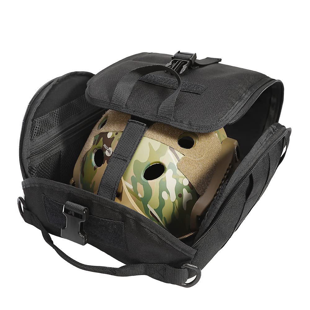 Tactical MOLLE Clamshell Helmet Bag, alternate view 6