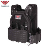 MOLLE Tactical Vest Outdoor Training Vest 1000D Waterproof and Wear Resistant in Black CP