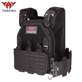 MOLLE Tactical Vest Outdoor Training Vest 1000D Waterproof and Wear Resistant in Black CP