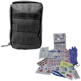 IFAK Pouch w/ 48-Piece First Aid Kit Insert in Black, alternate view 3
