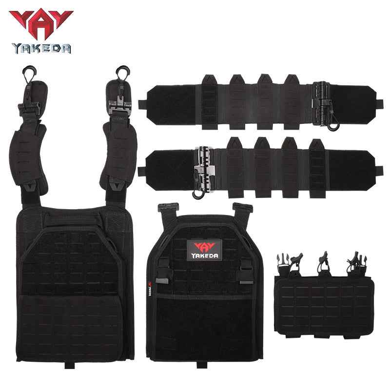 MOLLE Tactical Vest Outdoor Training Vest 1000D Waterproof and Wear Resistant in Mud, alternate view 4