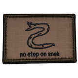 No Step On Snek - 2x3 Patch in Olive Drab, alternate view 5