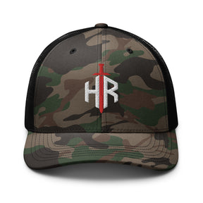 HRTI Camouflage trucker hat – Camo/Brown — alternate view 2