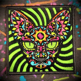 Tactical Gear Junkie Blacklight Cat 3.5 Inch Velvet Patch
