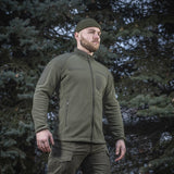 M-Tac Fleece Combat Jacket in Army Olive, alternate view 4