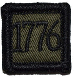1776 - 1x1 Patch in Olive Drab, alternate view 5