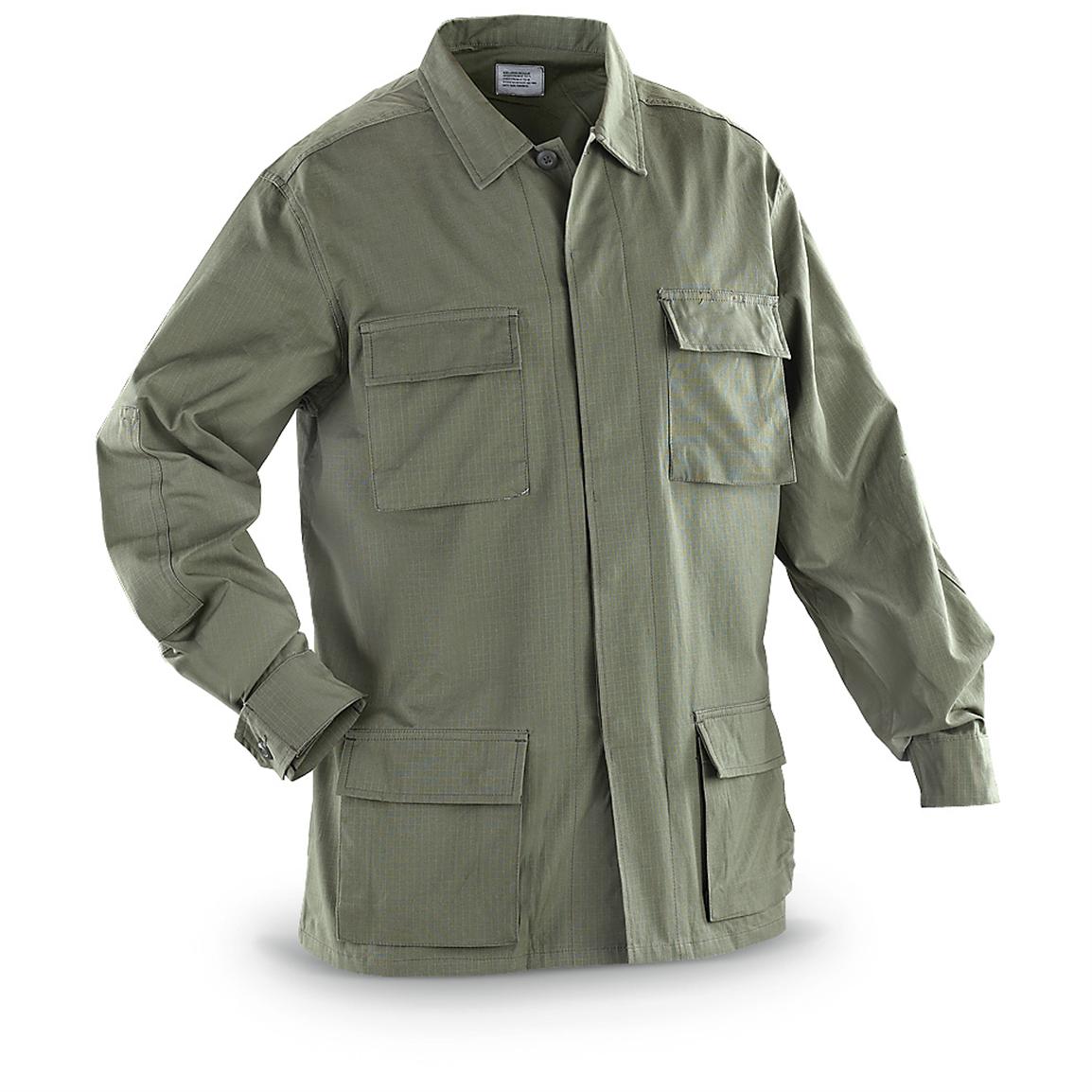 Mil Spec. Ripstop Cotton BDU Shirt in Subdued Camo, alternate view 3