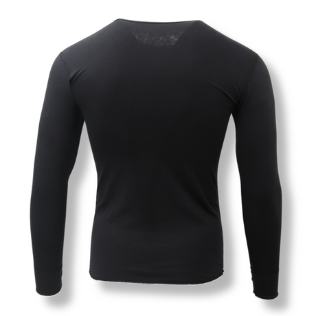 Heavy-Weight Cotton Crew Neck Thermal Top -9 Oz, Large Long, alternate view 2