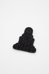 Checkmate Leather Patch in Black Dye / Black Thread, alternate view 3