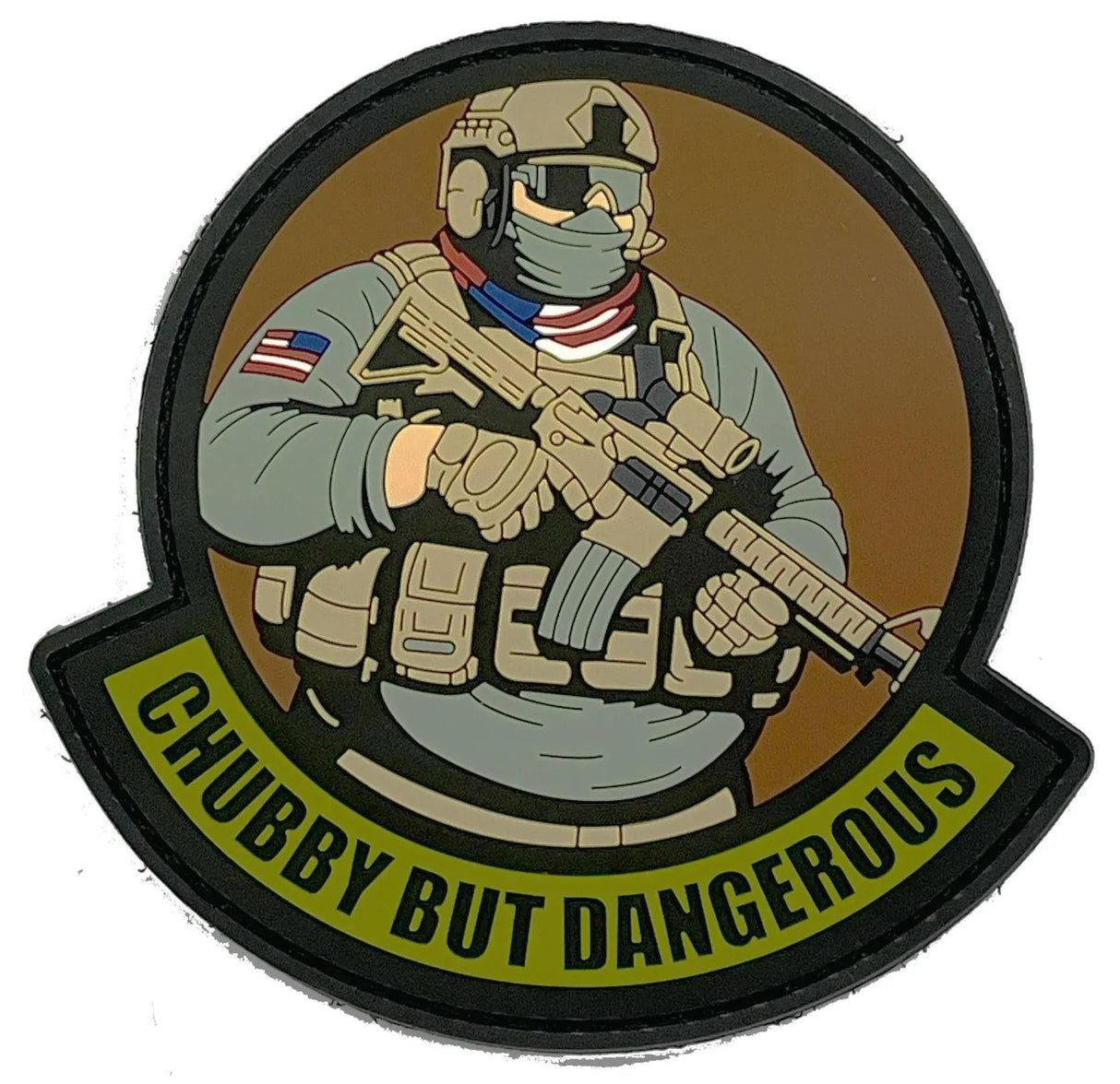 'Big Bubba' - Chubby But Dangerous - OCP 4" PVC Patch - Meal Team 6 Member, alternate view 2