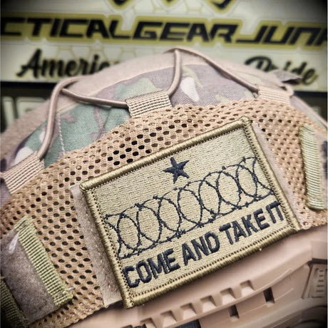 Come And Take It Texas Border Wall Barbed Wire - 2x3 Patch in OCP