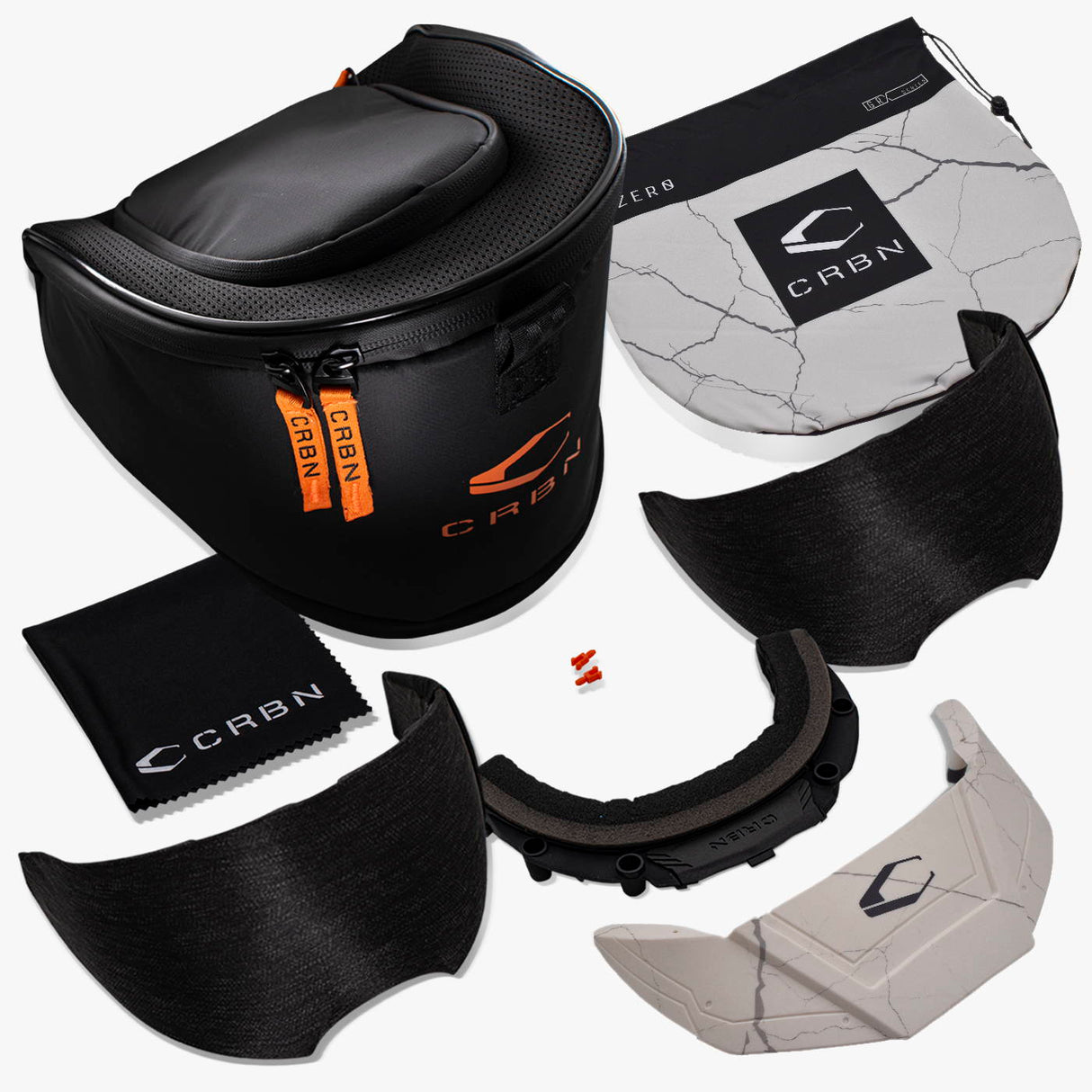 CRBN Zero GRX Paintball Goggle - Fracture Bone kit contents