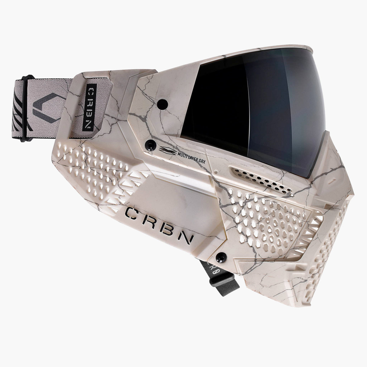 CRBN Zero GRX Paintball Goggle - Fracture Bone more coverage view