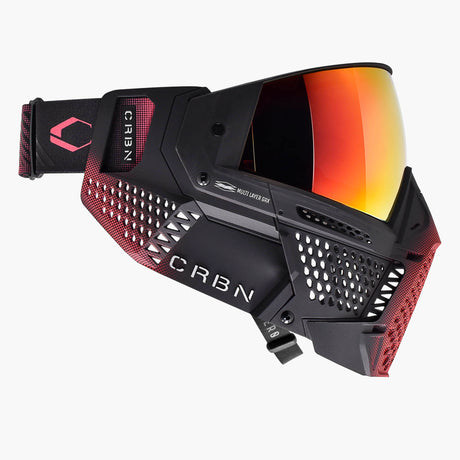 CRBN Zero GRX Paintball Goggle - Halftone Pink more coverage view