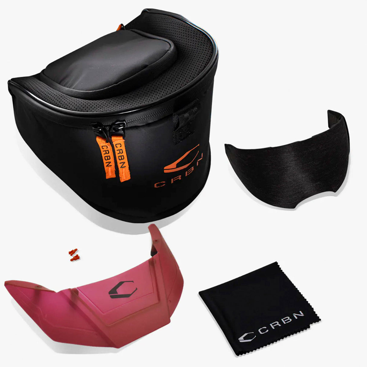 CRBN Zero Pro Paintball Goggle - Cardinal kit contents
