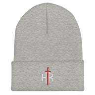 HRTI Cuffed Beanie – Heather Grey — alternate view 6