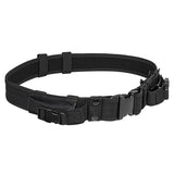 NcSTAR tactical belt with two pouches in Black