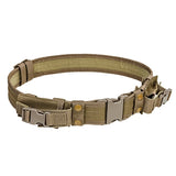 NcSTAR tactical belt with two pouches in Desert/Tan