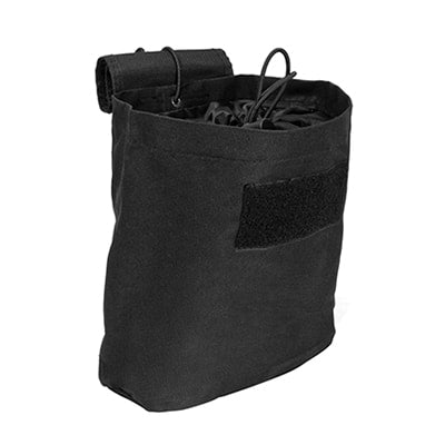 NcSTAR folding dump pouch in Black, compact view