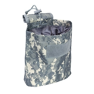 NcSTAR folding dump pouch in Digital Camo, compact view