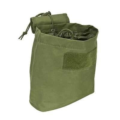 NcSTAR folding dump pouch in Olive Drab Green, compact view
