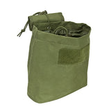 NcSTAR folding dump pouch in Olive Drab Green, compact view
