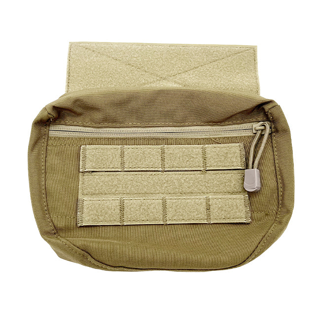 NcSTAR vest utility pouch in Desert/Tan, front view