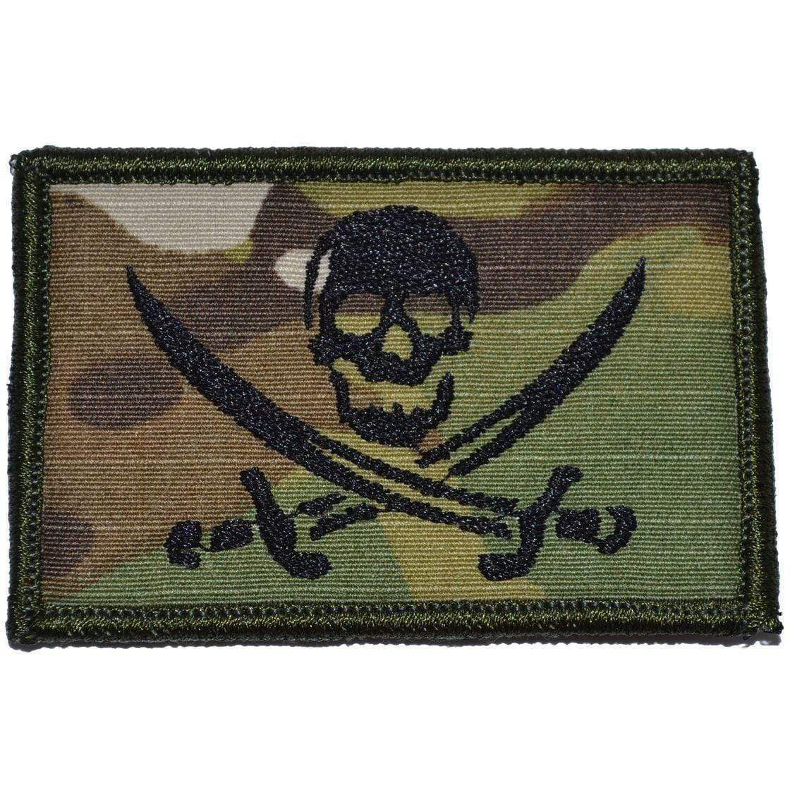 Pirate Jolly Roger - 2x3 Patch in MultiCam, alternate view 6