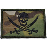 Pirate Jolly Roger - 2x3 Patch in MultiCam, alternate view 6