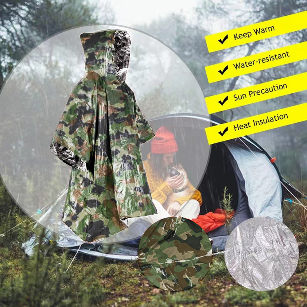 Raven Supply Emergency Rain Poncho in Camouflage Color