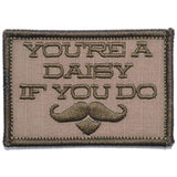 You're A Daisy If You Do, Doc Holiday Quote - 2x3 Patch in Coyote Brown w/ Black, alternate view 4