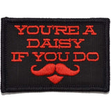 You're A Daisy If You Do, Doc Holiday Quote - 2x3 Patch in Coyote Brown, alternate view 3