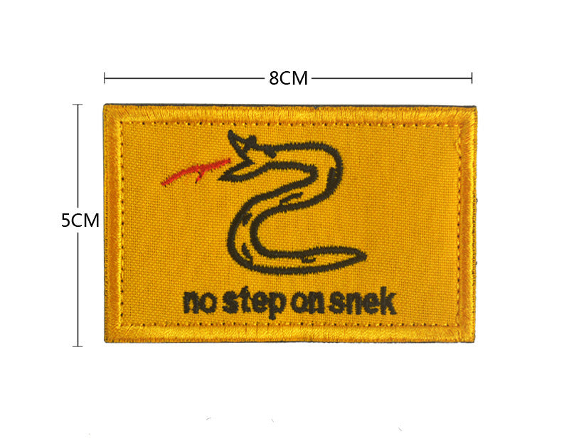 Raven Supply No Step on Snek Embroidered Morale Patch in V0020611 Don't Step On Me, alternate view 6