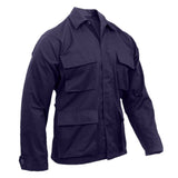 Poly Cotton Twill BDU Shirt in Black, alternate view 5