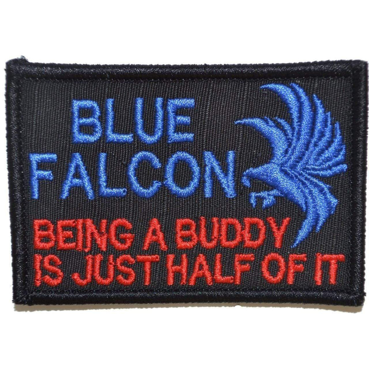 Blue Falcon - 2x3 Patch in Coyote Brown w/ Black, alternate view 4