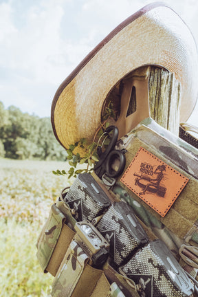 Death Rodeo Leather Patch – Light Brown
