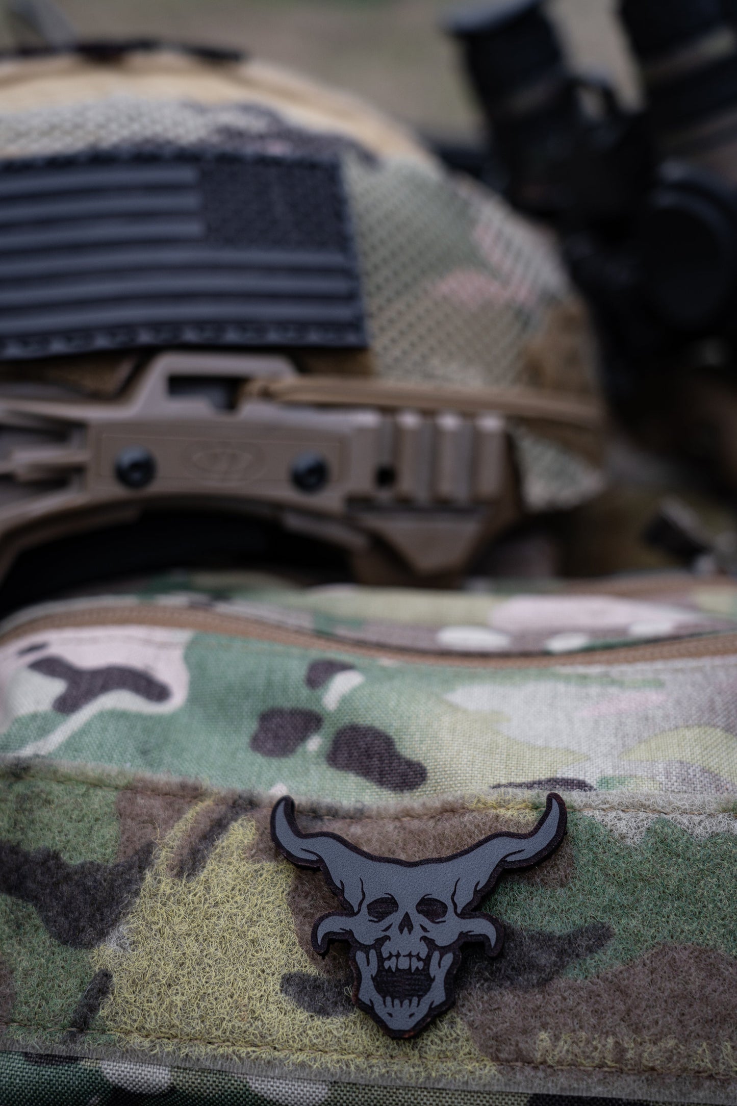 OG Demon Head Patch No-Sew - HR Tactical Innovations