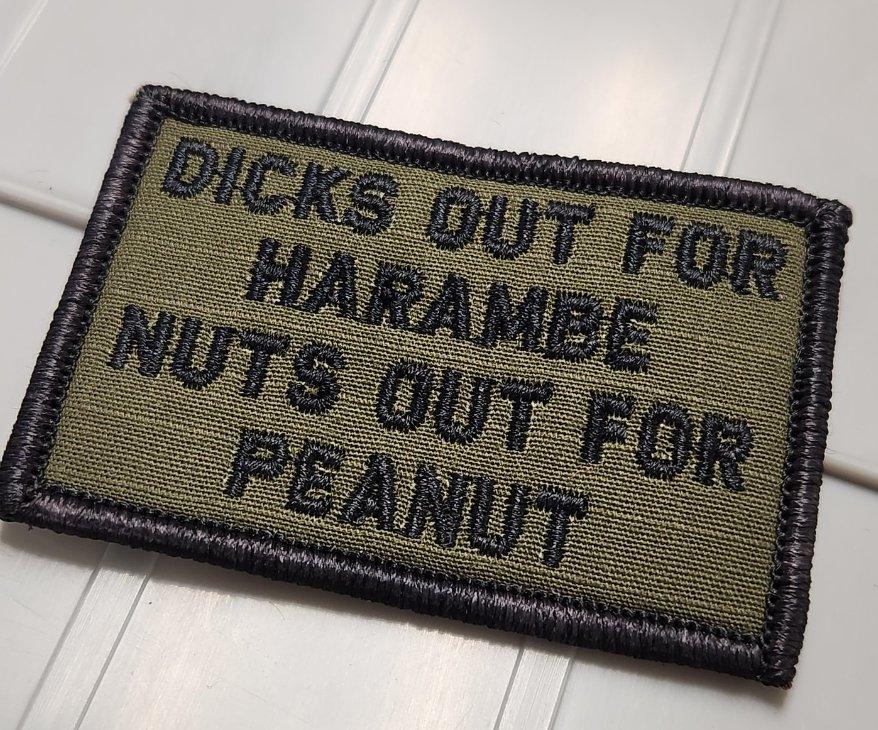 Tactical Gear Junkie Dicks Out for Harambe 2x3 Patch