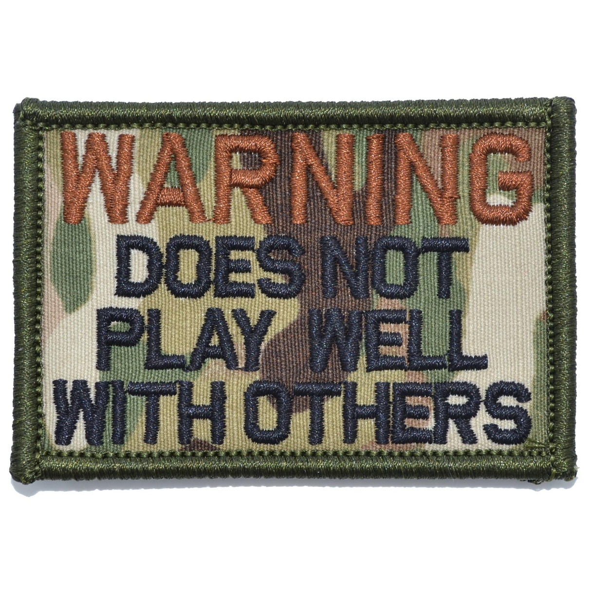 WARNING: Does Not Play Well With Others - 2x3 Patch, alternate view 7