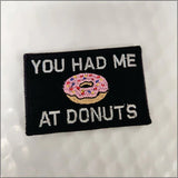 You Had Me At Donuts - 2x3 Patch - Multiple Variants in Coyote Brown w/ Black, alternate view 4