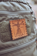 Duality Leather Patch in Walnut Dye / Brown Thread, alternate view 4