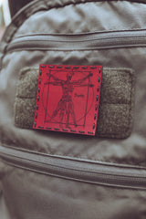 Duality Leather Patch in Red, alternate view 8