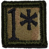 1* One Ass to Risk - 1x1 Patch in Olive Drab, alternate view 5