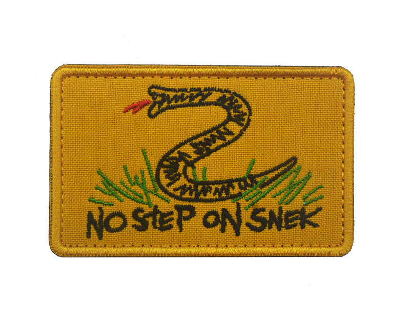 Raven Supply No Step on Snek Embroidered Morale Patch, alternate view 9