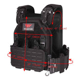 MOLLE Tactical Vest Outdoor Training Vest 1000D Waterproof and Wear Resistant in Ruins camouflage, alternate view 6