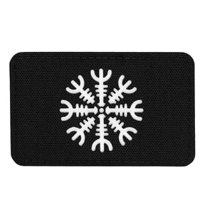 M-Tac Patch Helm of Awe Horizontal Laser Cut in Black/GID