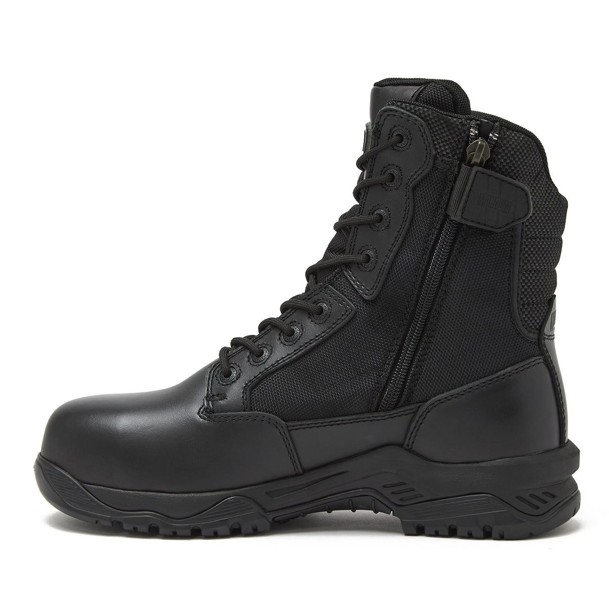 Magnum Strike Force 8 Inch Waterproof Composite Toe Side-Zip Boot in Black, alternate view 4