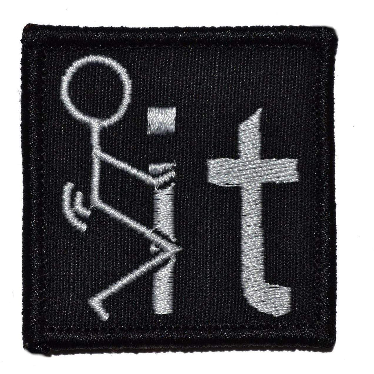 Fuck It - 2x2 Patch in Black