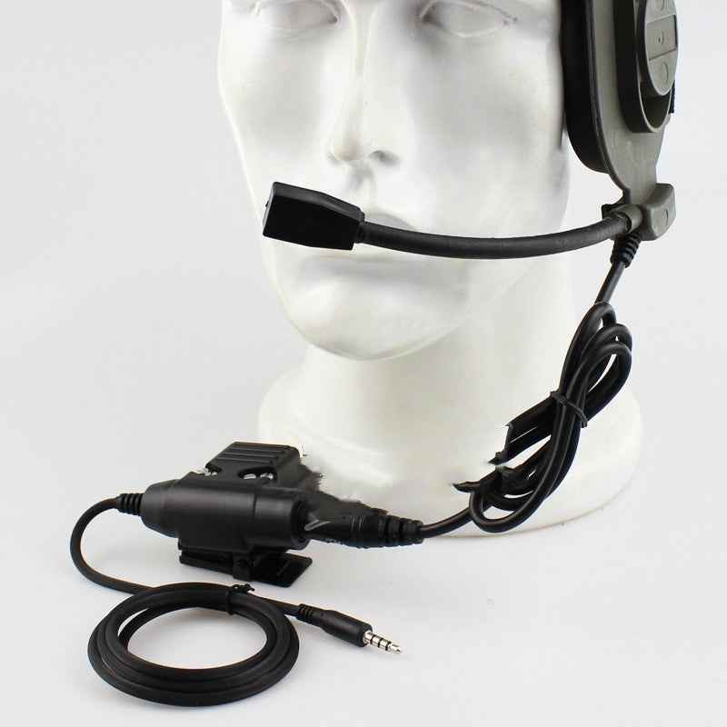 Raven Supply Communication Headset in HD PTT U94 KW BK